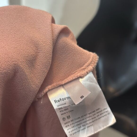 Reformation women’s small chamomile dress blush pink  wedding guest event - Picture 6 of 6